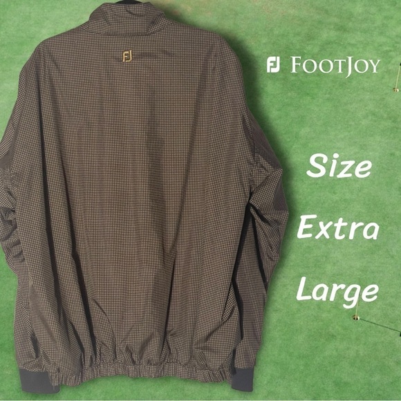 FOOTJOY Dryjoys Houndstooth Windbreaker Size Extra Large - Picture 11 of 12